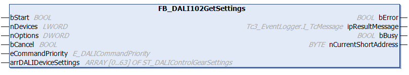 FB_DALI102GetSettings 1: