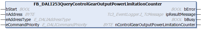 FB_DALI253QueryControlGearOutputPowerLimitationCounter 1:
