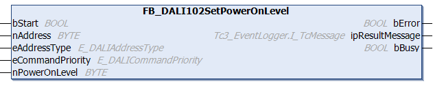 FB_DALI102SetPowerOnLevel 1: