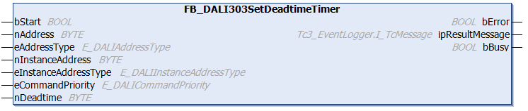 FB_DALI303SetDeadtimeTimer 1: