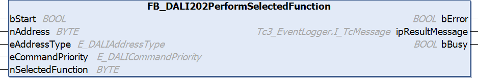 FB_DALI202PerformSelectedFunction 1: