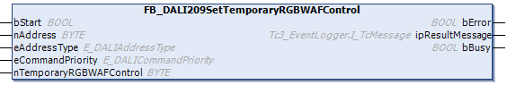 FB_DALI209SetTemporaryRGBWAFControl 1: