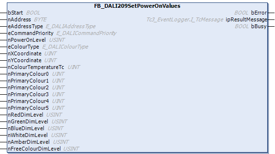 FB_DALI209SetPowerOnValues 1: