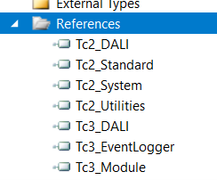 Tc2_DALI and Tc3_DALI in the same project 2: