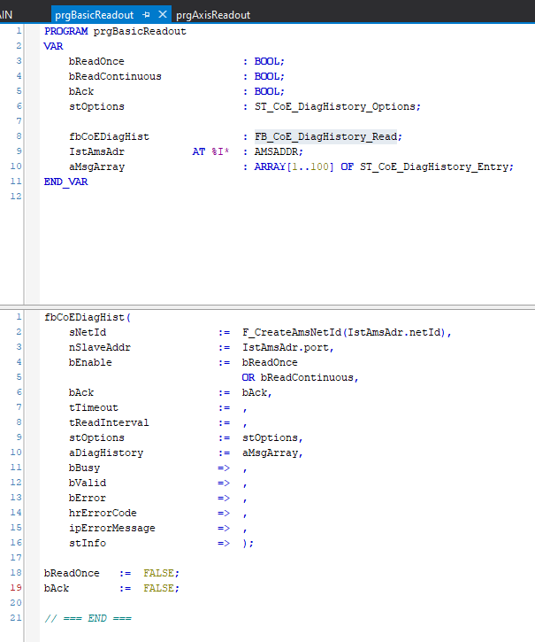 Tc3_EtherCATDiag Example 2: