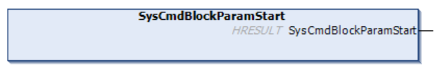 SysCmdBlockParamStart 1: