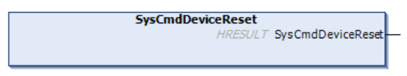 SysCmdDeviceReset 1: