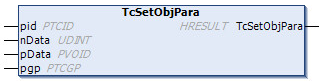 TcSetObjPara 1: