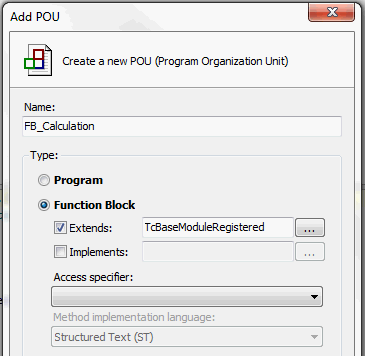 Creating an FB which provides its functionality globally in the first PLC 1: