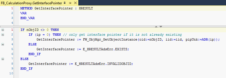 Creating an FB which likewise offers this functionality there as a simple proxy in the second PLC, 4: