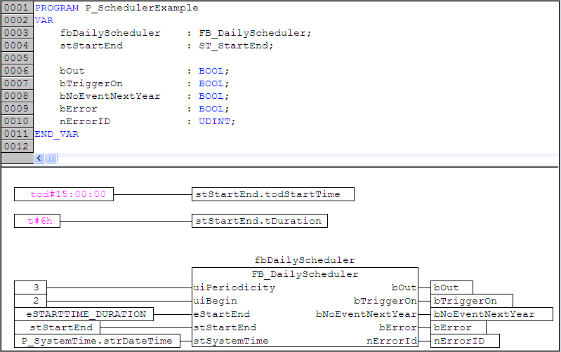 Scheduler Example 2: