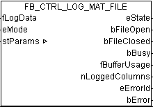 FB_CTRL_LOG_MAT_FILE (only on a PC system) 1: