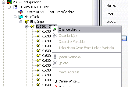 KL6301 - Linking to the TwinCAT System Manager 1: