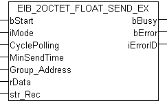 EIB_2OCTET_FLOAT_SEND_EX 1: