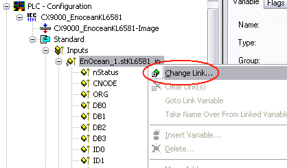 KL6581 - Linking to the System Manager 1: