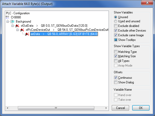 Settings when using the on-board RS485 interface 10: