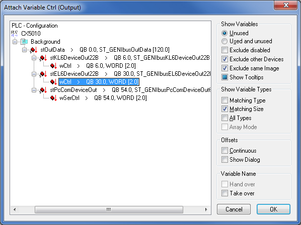 Configuration in the TwinCAT System Manager 8: