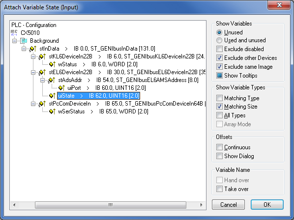 Configuration in the TwinCAT System Manager 16: