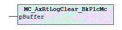 MC_AxRtLogClear_BkPlcMc (from V3.0) 1: