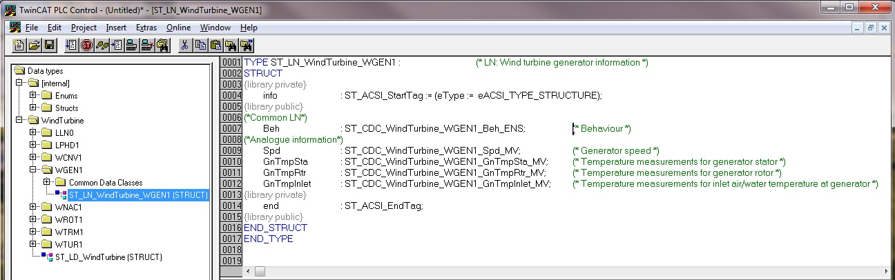 PLC Export data file 1: