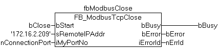 FB_ModbusTcpClose 2: