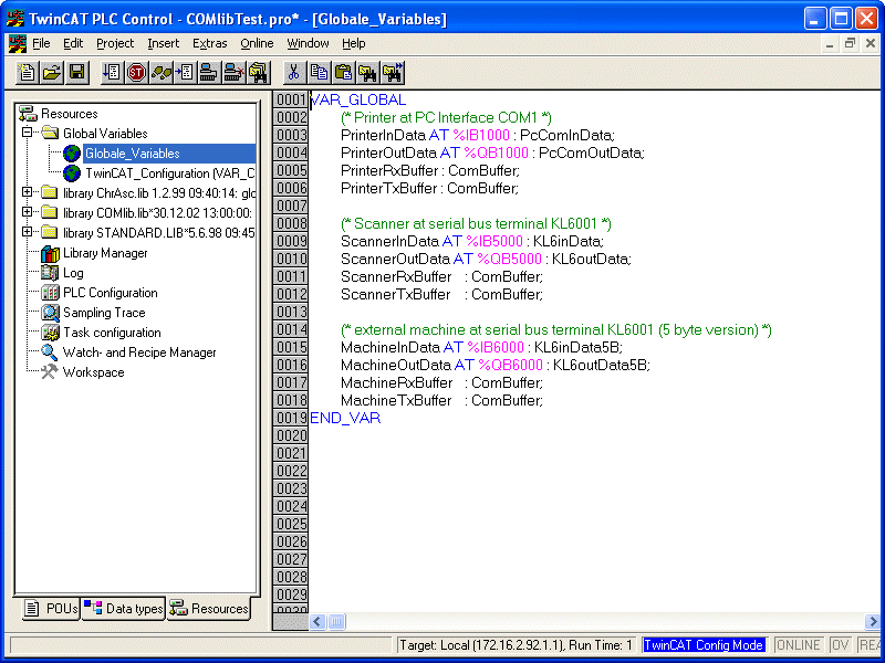 Global Variables 1: