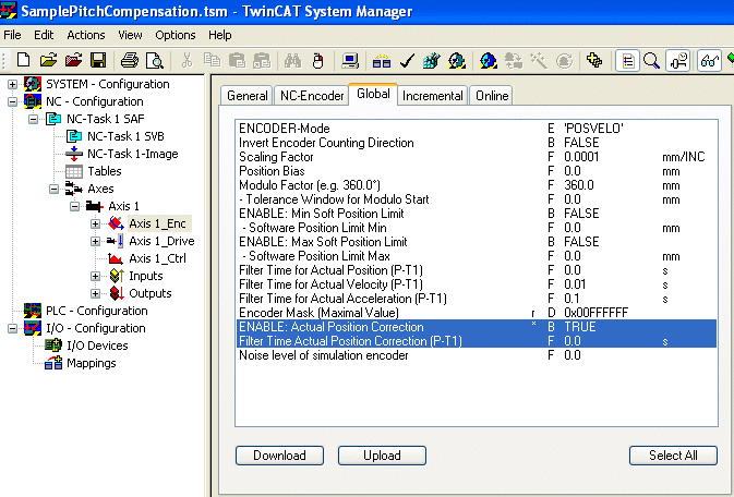 Example Pitch Compensation 2: