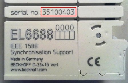 Version identification of EtherCAT devices 1: