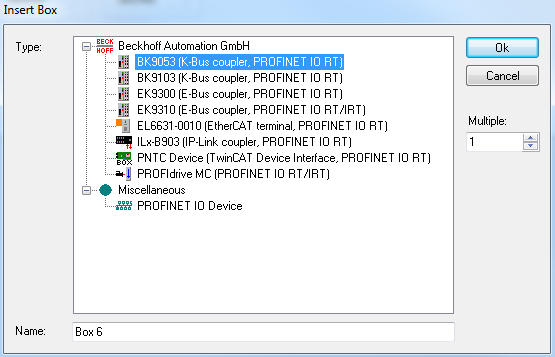 Appending PROFINET devices 1: