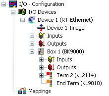 Ethernet - Setting up the bus terminals 12: