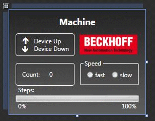 Example: Machine with Microsoft Expression Blend in Microsoft Windows Vista Media Center 2: