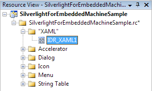 Example for a machine with Microsoft Silverlight for Windows Embedded 10:
