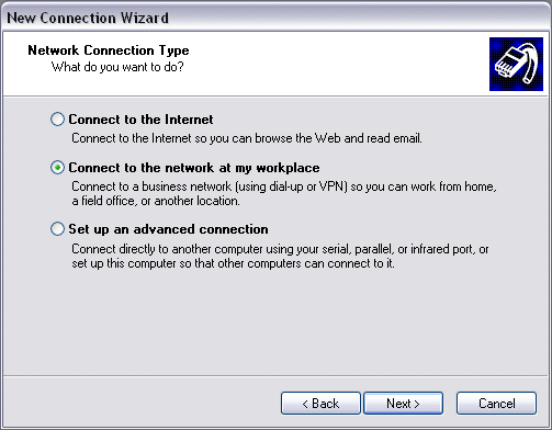 Setting up an outgoing analogue modem connection under Windows XP 1: