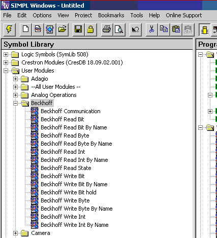 Installation Crestron User Modules 1: