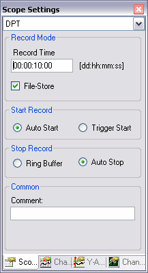 Scope Settings 1: