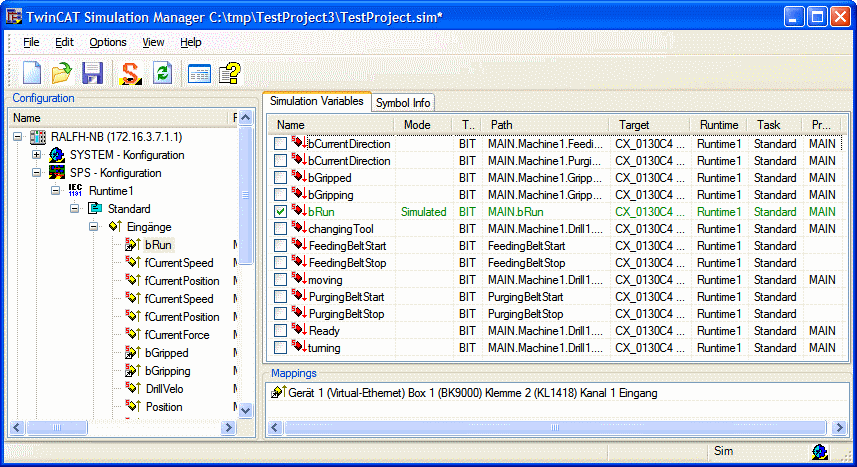 Current Mappings View 1: