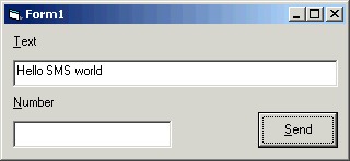 Sending an SMS with Visual Basic 1: