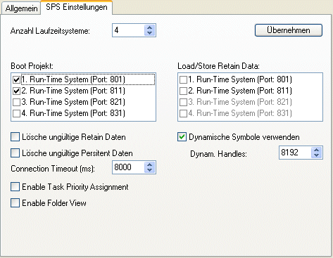 PLC Settings 1: