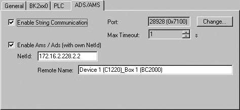 Merging the BC2000 in the TwinCAT system manager 8: