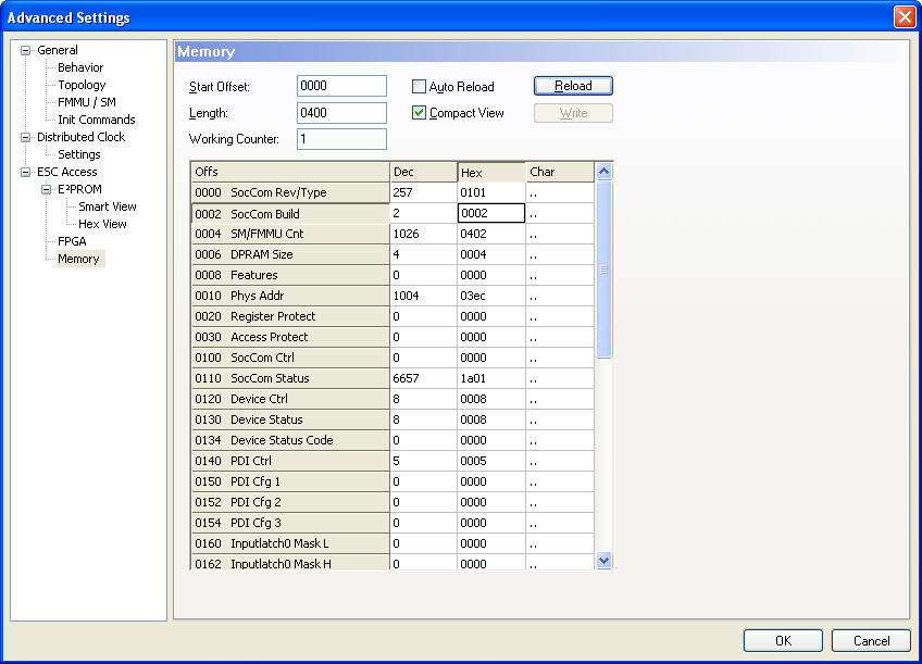 Advanced Settings Dialog 6: