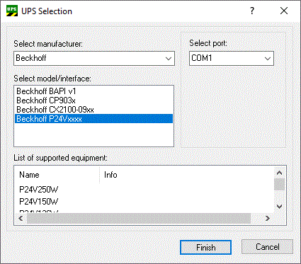 Configuring the Beckhoff P24Vxxxx UPS 2: