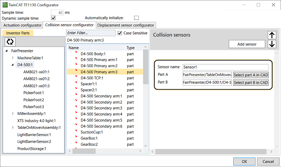 Configuring the TwinCAT 3 Interface for Inventor® 11: