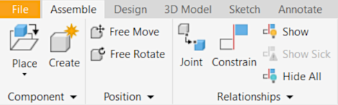 Creating motion axes with "Constrain" 2: