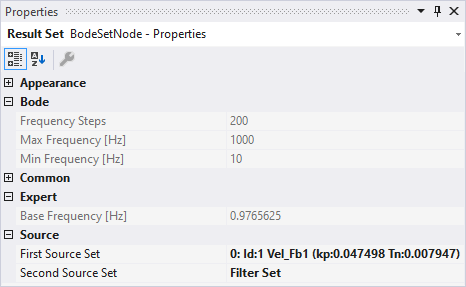 Bode Plot - Set properties 4: