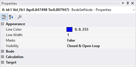 Bode Plot - Set properties 1: