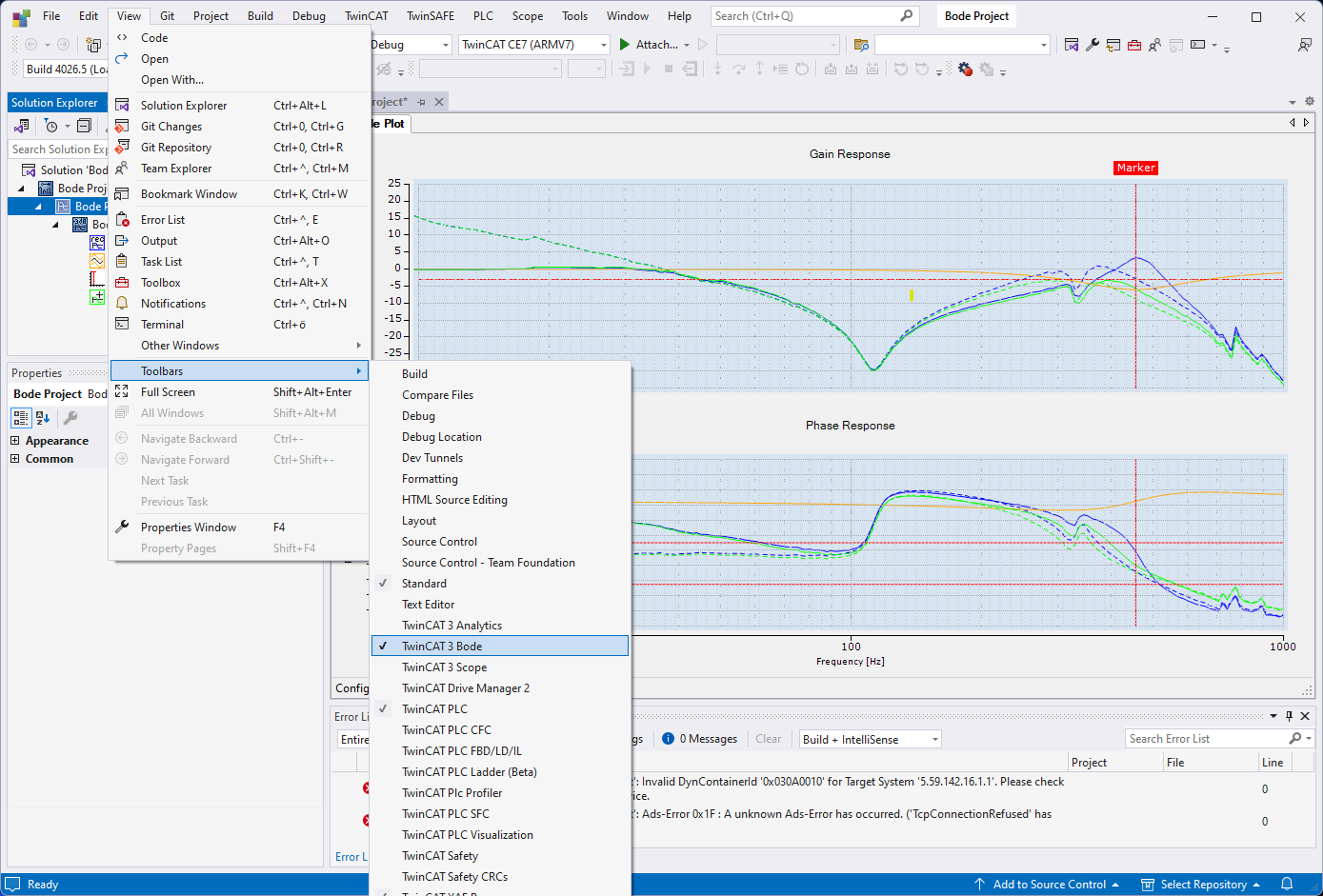 Bode Plot - Toolbar 1: