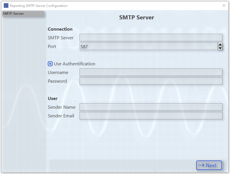 Email-Client configuration 1: