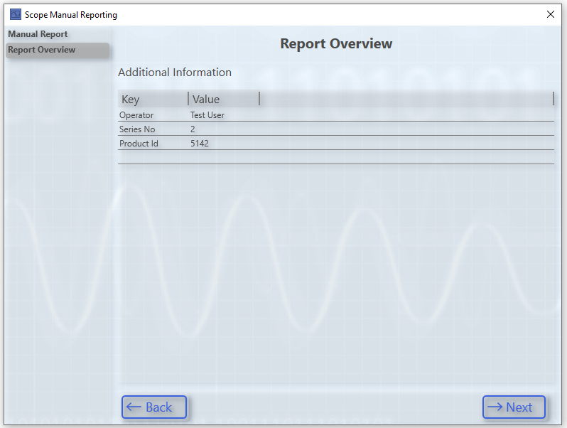 Scope Manual Report Wizard 4: