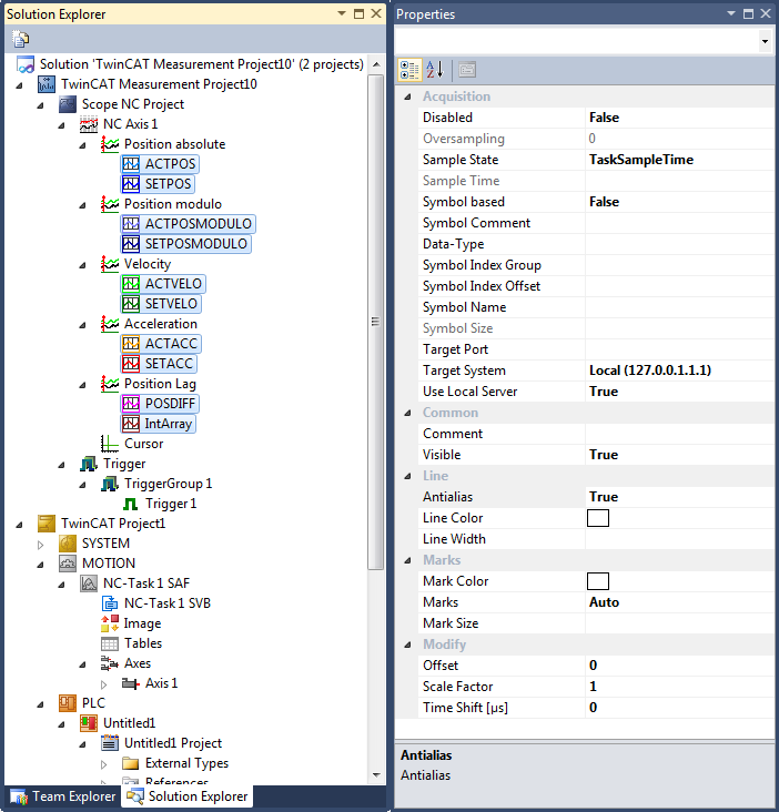 Changing common settings at the same time 1: