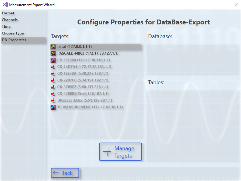 Export to databases 3: